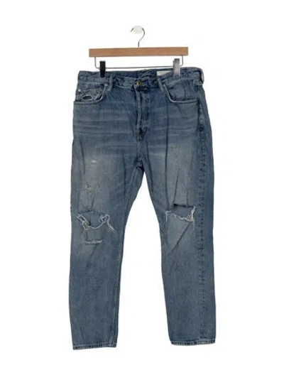 Pre-owned Allsaints Straight-leg Jeans In Blue