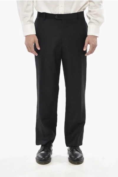 Allsaints Straight-leg Trousers Tallis With Belt Loops In Black