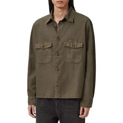 Allsaints Strand Button-up Shirt In Green