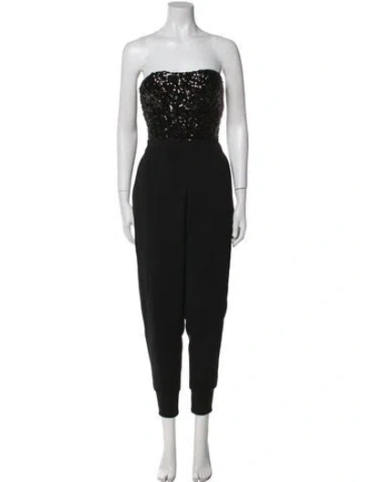 Pre-owned Allsaints Strapless Jumpsuit In Black