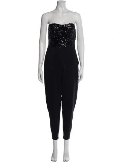 Pre-owned Allsaints Strapless Jumpsuit In Black