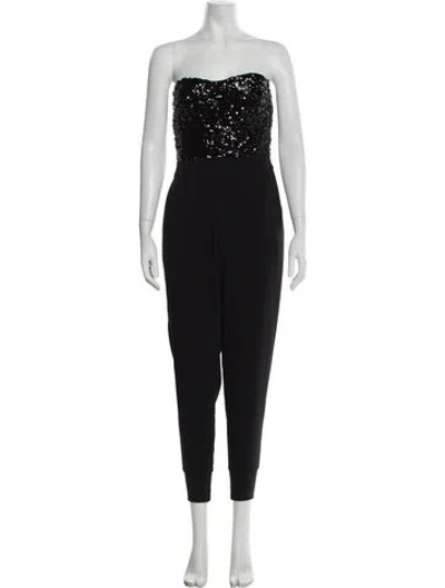Pre-owned Allsaints Strapless Jumpsuit In Black