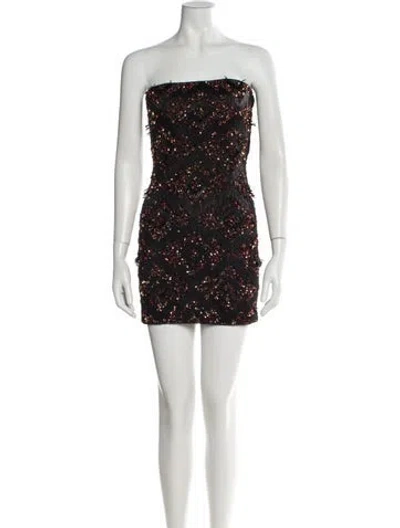 Pre-owned Allsaints Strapless Mini Dress W/ Tags In Black