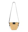 Allsaints Ebro Woven Straw Cross Body Bag In Ivory