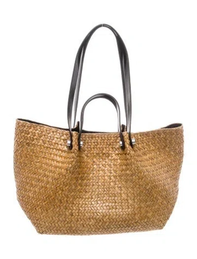 Pre-owned Allsaints Straw Tote In Multi