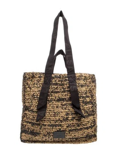 Pre-owned Allsaints Straw Tote In Neutrals
