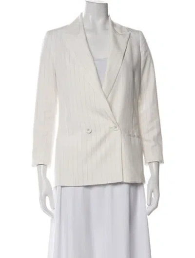 Pre-owned Allsaints Striped Blazer In Neutrals