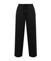 Allsaints Mens Sinclair Wide-leg Stretch-woven Jogging Bottoms Jet Black In Black