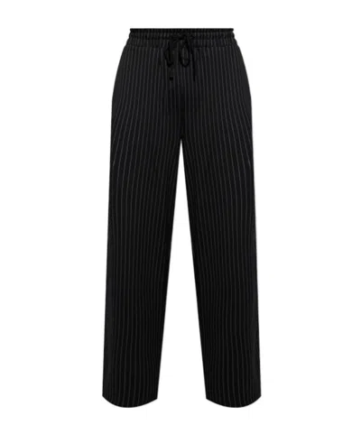 Allsaints Mens Sinclair Wide-leg Stretch-woven Jogging Bottoms Jet Black