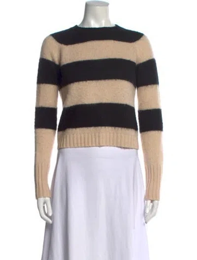 Pre-owned Allsaints Striped Crew Neck Sweater