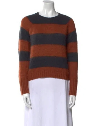 Pre-owned Allsaints Striped Crew Neck Sweater In Multi