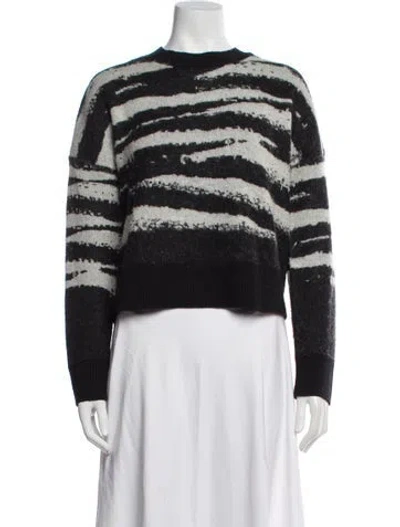 Pre-owned Allsaints Striped Crew Neck Sweater In Multi