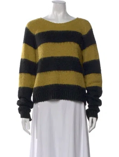 Pre-owned Allsaints Striped Crew Neck Sweater In Multi
