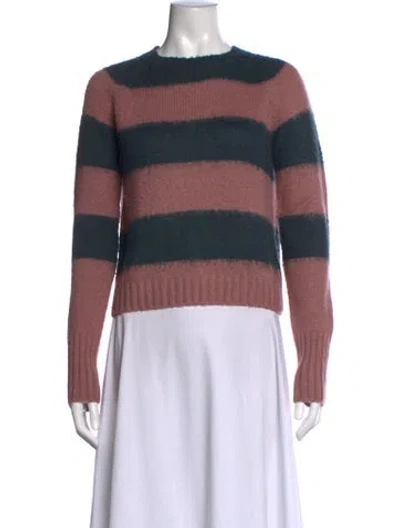 Pre-owned Allsaints Striped Crew Neck Sweater In Multicolor