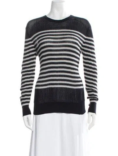 Pre-owned Allsaints Striped Crew Neck Sweater In Multicolor