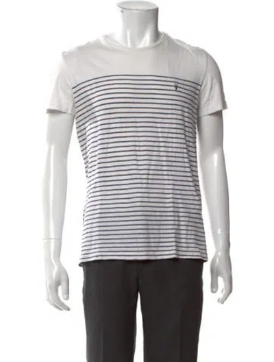 Pre-owned Allsaints Striped Crew Neck T-shirt