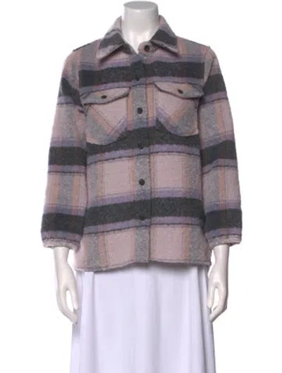 Pre-owned Allsaints Striped Jacket In Black