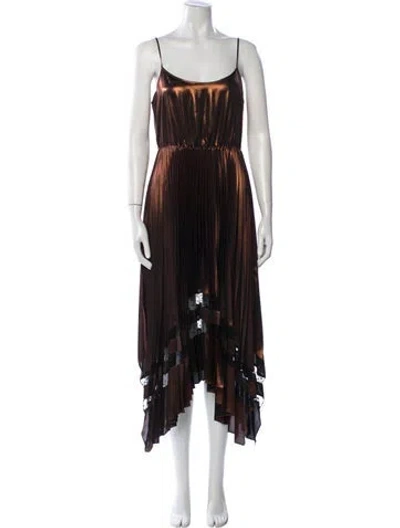 Pre-owned Allsaints Striped Long Dress
