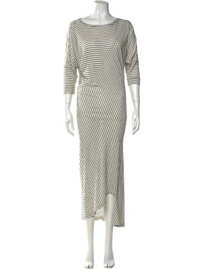 Pre-owned Allsaints Striped Long Dress