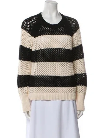 Pre-owned Allsaints Striped Scoop Neck Sweater In Multi