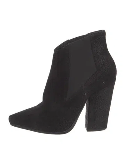 Pre-owned Allsaints Suede Boots In Black