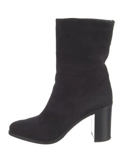 Pre-owned Allsaints Suede Boots In Blue
