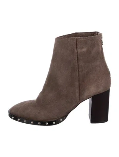 Pre-owned Allsaints Suede Boots In Brown