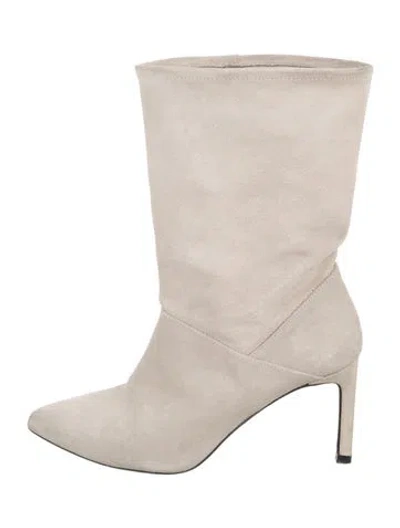 Pre-owned Allsaints Suede Boots In Neutral