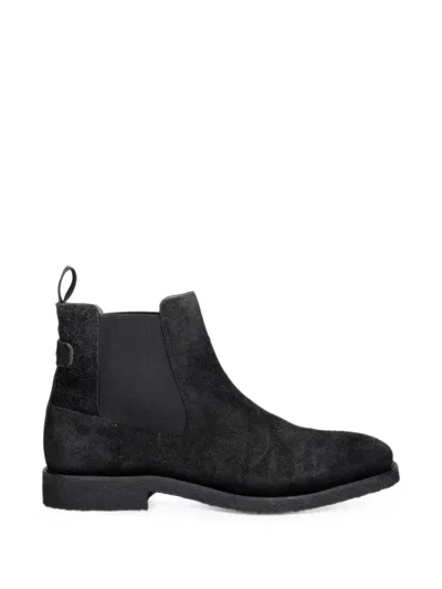 Allsaints Suede Chelsea Boots In Black