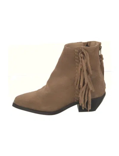 Pre-owned Allsaints Suede Chelsea Boots In Brown