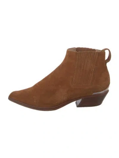 Pre-owned Allsaints Suede Chelsea Boots In Brown