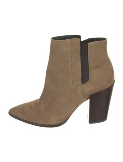 Pre-owned Allsaints Suede Chelsea Boots In Brown