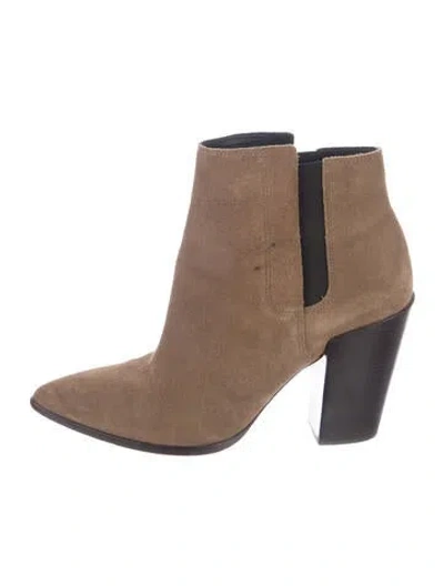 Pre-owned Allsaints Suede Chelsea Boots In Brown