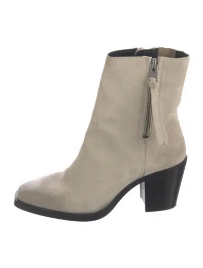 Pre-owned Allsaints Suede Chelsea Boots In Neutral