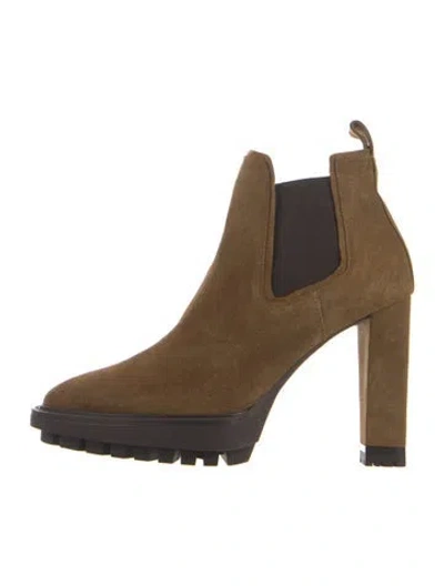 Pre-owned Allsaints Suede Chelsea Boots In Neutrals