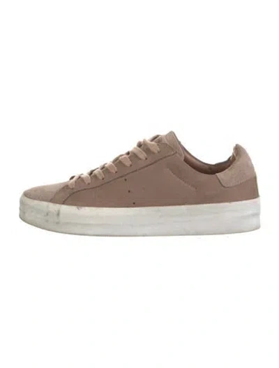 Pre-owned Allsaints Suede Colorblock Pattern Sneakers In Multi