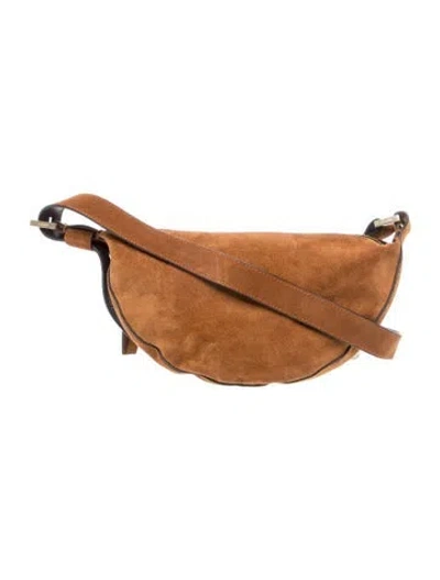 Pre-owned Allsaints Suede Crossbody Bag In Brown