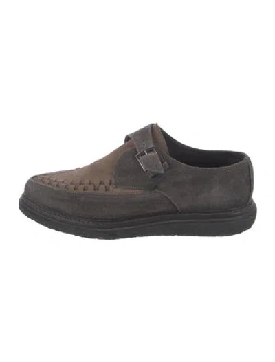Pre-owned Allsaints Suede Dress Loafers In Multi