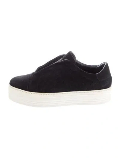 Pre-owned Allsaints Suede Flats In Grey
