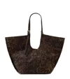 Allsaints Suede Leopard Print Ara Tote Bag