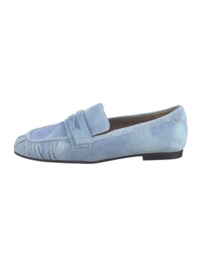 Pre-owned Allsaints Suede Loafers In Blue