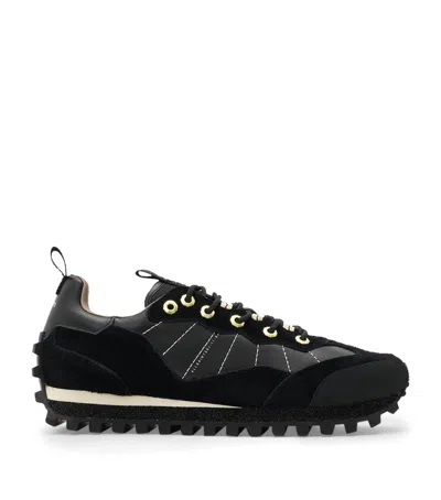 Allsaints Nevis Cleated Sneaker In Black