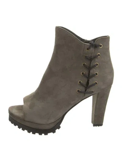 Pre-owned Allsaints Suede Pumps In Green