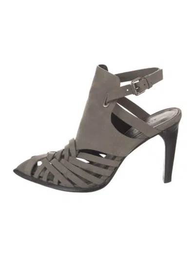 Pre-owned Allsaints Suede Pumps In Grey