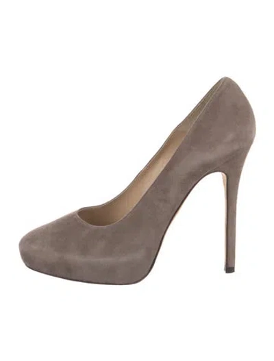 Pre-owned Allsaints Suede Pumps In Neutral