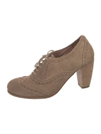 Pre-owned Allsaints Suede Pumps In Neutrals