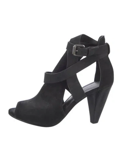 Pre-owned Allsaints Suede Sandals In Blue