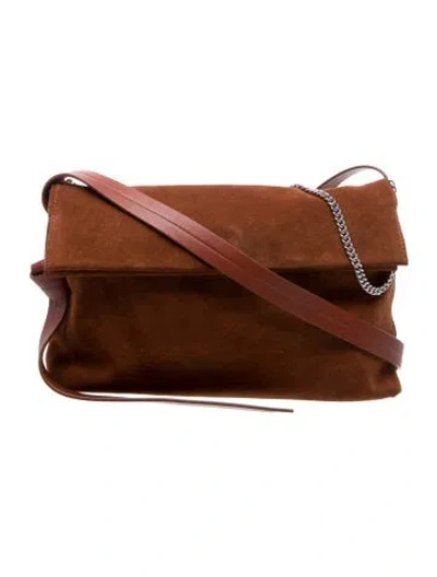 Pre-owned Allsaints Suede Shoulder Bag In Brown