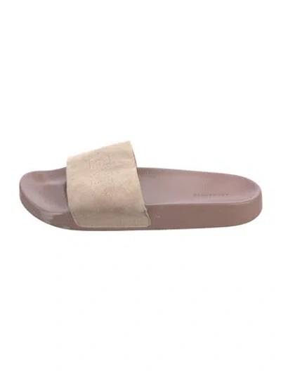 Pre-owned Allsaints Suede Slides In Pink