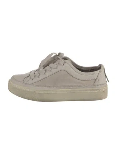Pre-owned Allsaints Suede Sneakers In Grey